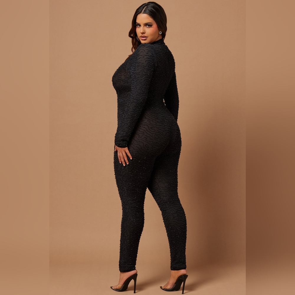 Nova Luxe embellish jumpsuit - Picture 3 of 8